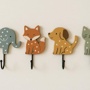 Decorative Animal Shaped Kids Room Hooks